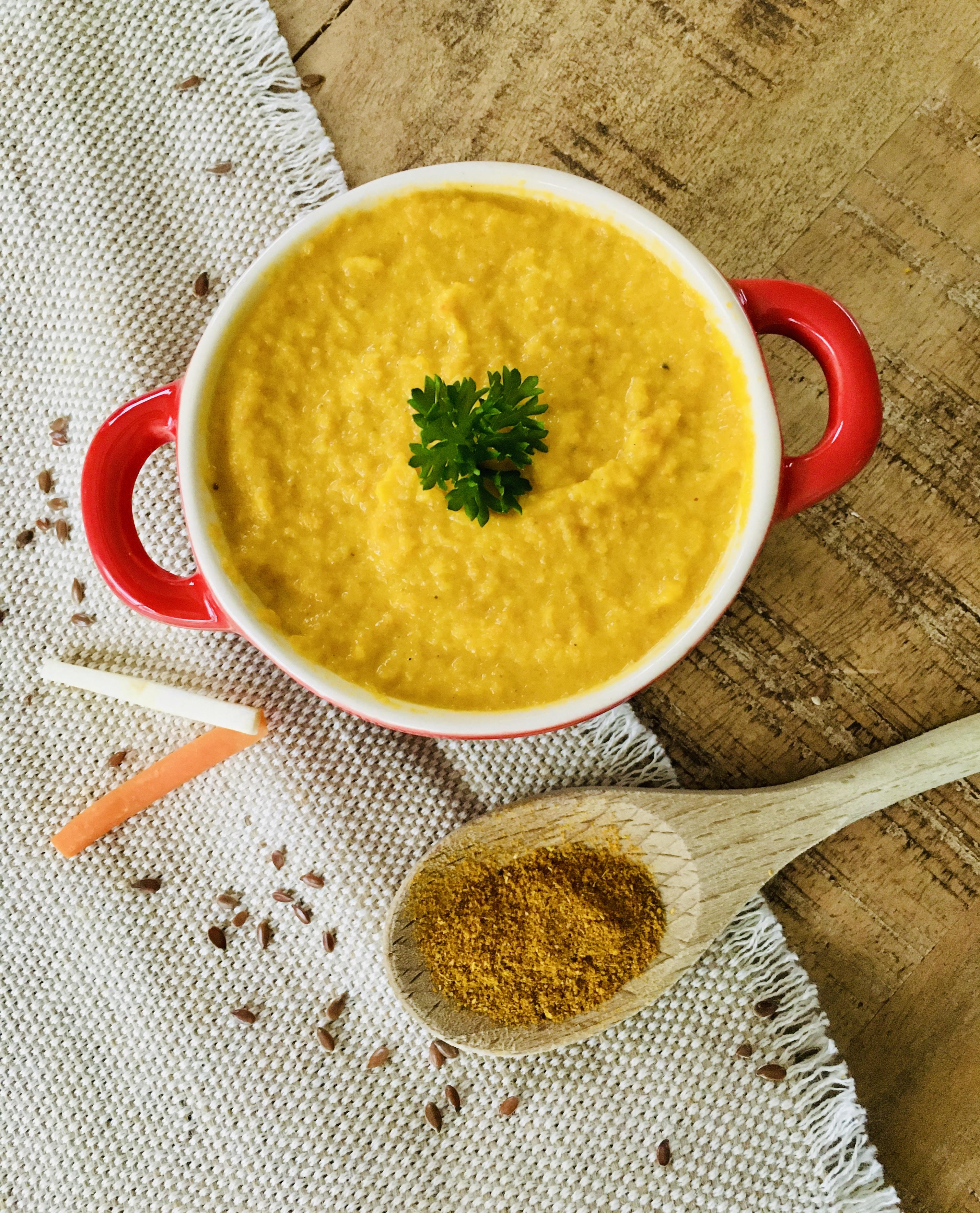 Purée céleri et carotte au lait de coco Association Miam