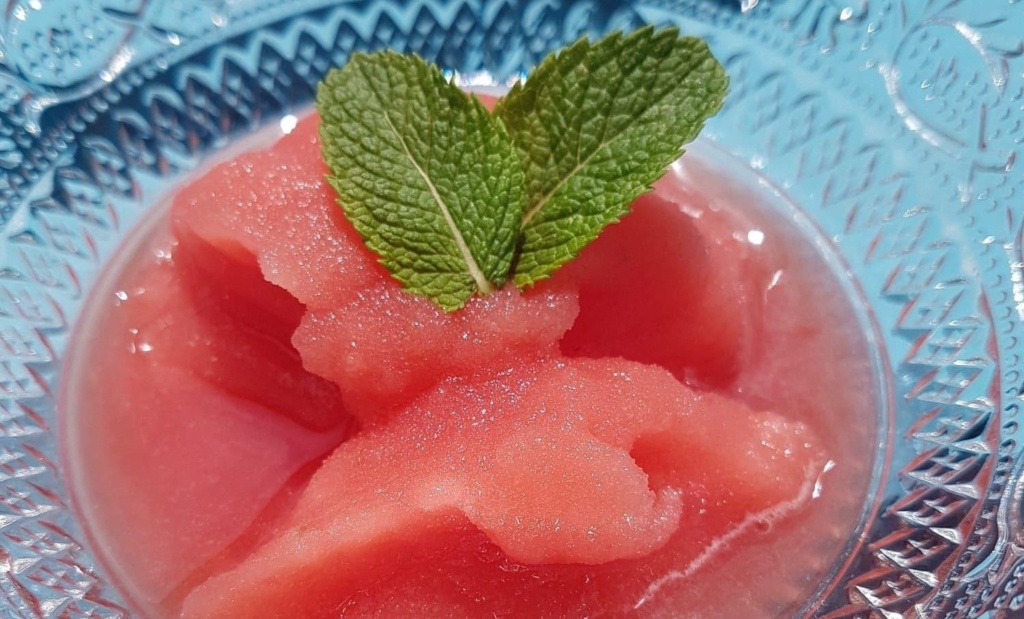 Sorbet à la pastèque et menthe - Association Miam