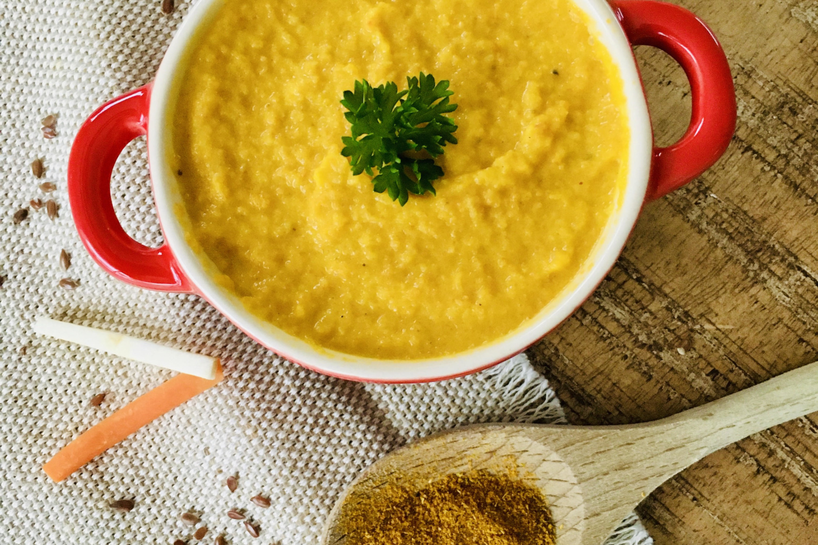 Purée céleri et carotte au lait de coco - Association Miam